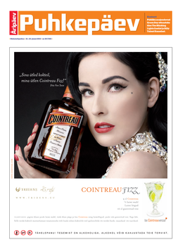 „Sina Ütled Kokteil, Mina Ütlen Cointreau Fizz!“ Dita Von Teese