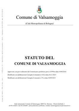 Comune Di Valsamoggia