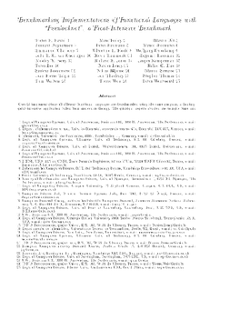 Benchmarking Implementations of Functional Languages With