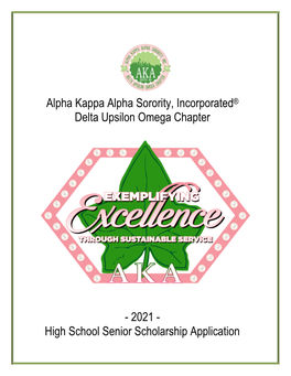 Alpha Kappa Alpha Sorority, Incorporated® Delta Upsilon Omega Chapter