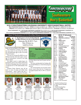 Southeastern Men's Basketball