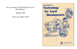 An Assessment of Technology for Local Development (January 1981)