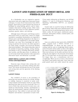 Layout and Fabrication of Sheet-Metal and Fiber-Glass Duct