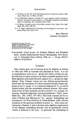 Existentially Closed Groups, by Graham Higman and Elizabeth Scott