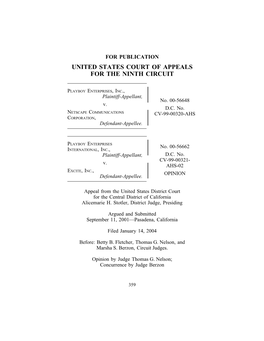 Playboy Enterprises, Inc. V. Netscape Communications Corp. (9Th. Cir