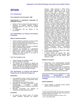 Periodic Reporting Cycle 1, Section I