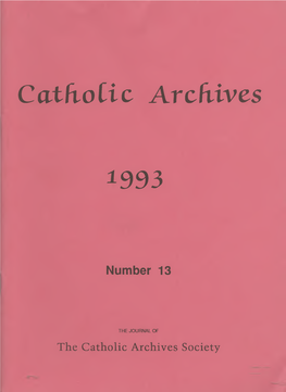 Catholic Archives 1993
