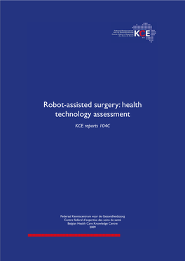 Robot-Assisted Surgery: Health Technology Assessment