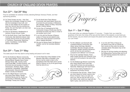 Church of England Church of England Devon Prayers