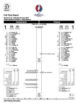 Full Time Report Switzerland Poland