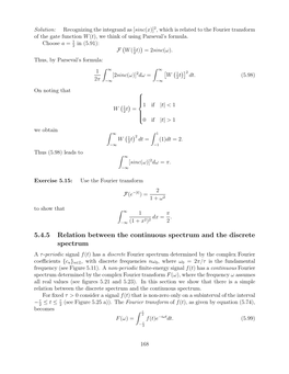 5.4.5 Relation Between the Continuous Spectrum and the Discrete Spectrum