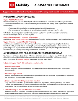 Reimbursement Application Form for Detailed Requirements; Maximum $1,000 Per Vehicle ID Number (VIN)