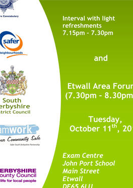 And Etwall Area Forum