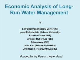 Run Water Management