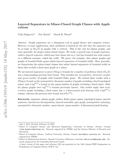 Layered Separators in Minor-Closed Graph Classes with Applications