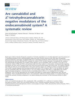 Are Cannabidiol and Δ9‐Tetrahydrocannabivarin Negative