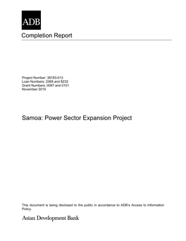 Power Sector Expansion Project