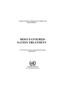 Most-Favoured- Nation Treatment