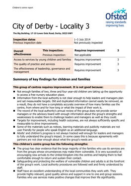 City of Derby - Locality 3