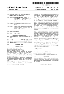 (12) United States Patent (10) Patent No.: US 6,632,937 B1 Swanson Et Al