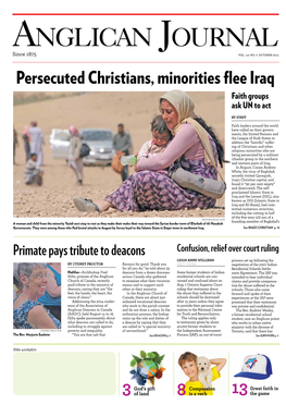 Persecuted Christians, Minorities Flee Iraq Faith Groups Ask UN to Act