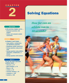 Solving Equations