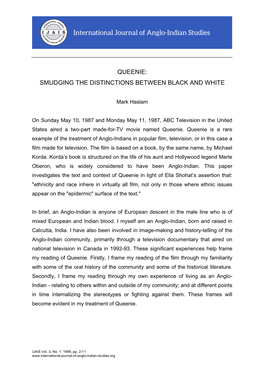 Queenie: Smudging the Distinctions Between Black and White