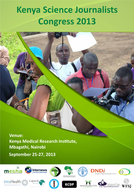 Kenya Science Journalists Congress 2013