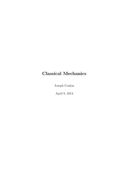 Classical Mechanics