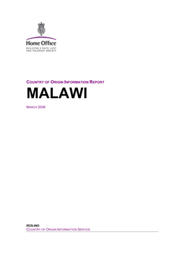 Malawi Report