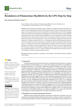 Breakdown of Filamentous Myofibrils by the UPS–Step by Step