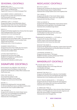 Signature Cocktails