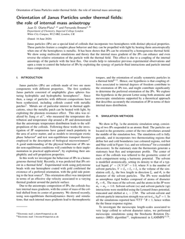 Orientation of Janus Particles Under Thermal Fields