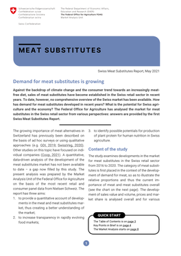 May 2021. Demand for Meat Substitutes Is Growing