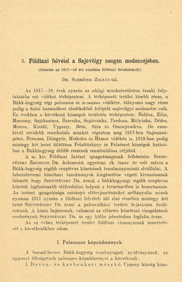 A Magyar Állami Földtani Intézet Évi Jelentése 1917-19