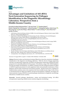 Advantages and Limitations of 16S Rrna Next-Generation Sequencing