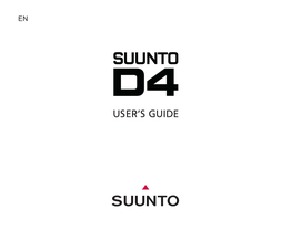 Suunto D4 User's Guide