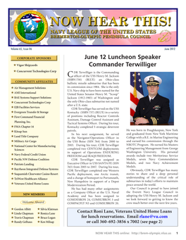 June 2012 Newsletter