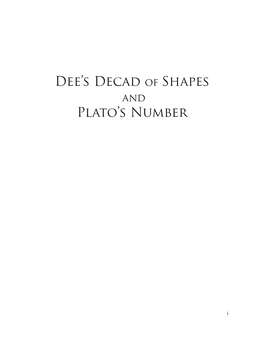 7 Dee's Decad of Shapes and Plato's Number.Pdf
