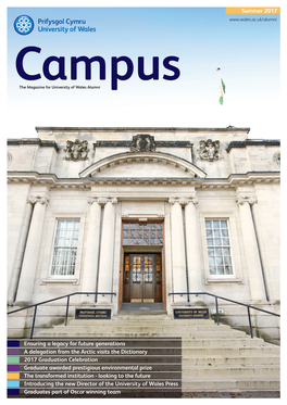 Campusthe Magazine for University of Wales Alumni