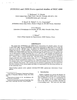 INTEGRAL and XMM-Newton Spectral Studies of NGC 4388