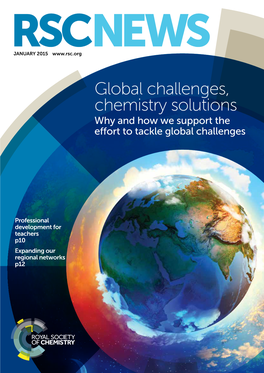 Global Challenges, Chemistry Solutions Why and How We Support the Effort to Tackle Global Challenges