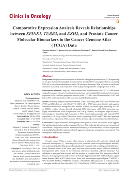 Comparative Expression Analysis Reveals Relationships Between SPINK1, TUBB3, and EZH2, and Prostate Cancer Molecular Biomarkers in the Cancer Genome Atlas (TCGA) Data