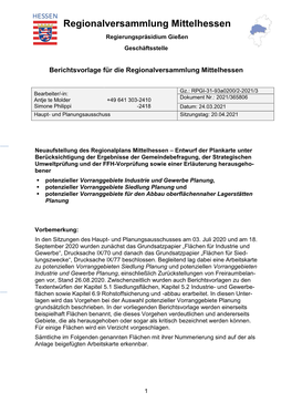 Regionalversammlung Mittelhessen