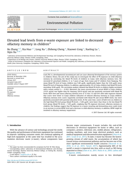 Environmental Pollution 231 (2017) 1112E1121