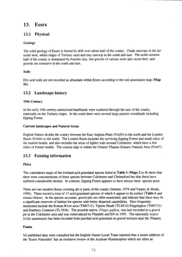 Essex Acid Grassland Surveys