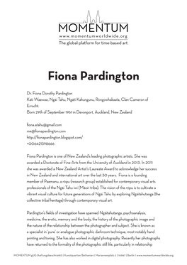 Fiona Pardington