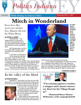 Mitch in Wonderland Even Close Allies Gov