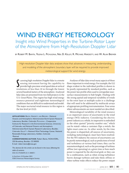 Downloaded 10/05/21 06:16 AM UTC of Downstream Turbines in Wind Farm Arrays