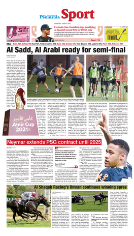 Al Sadd, Al Arabi Ready for Semi-Final